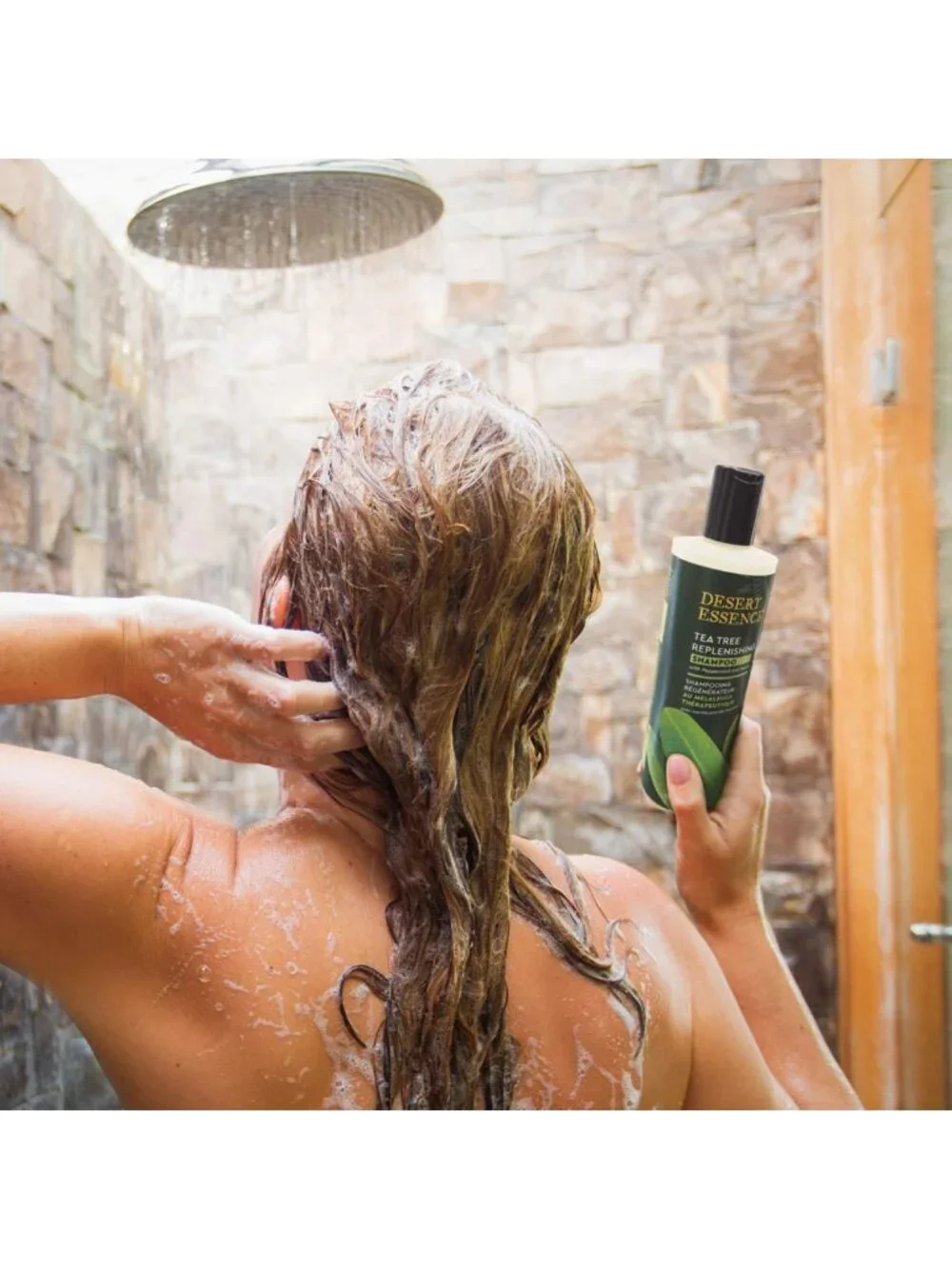 Tea Tree Shampoo for Oily Hair, Replenishing Formula, 12.9 Fl Oz - Natural